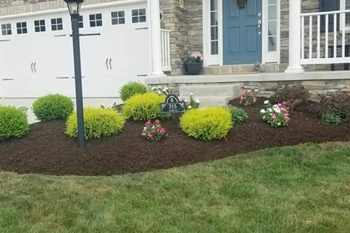 Spring time mulch refreshing at a home in Canonsburg, PA.