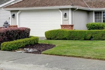 Hedges and shrubs in front of a residential home in Washington, PA.